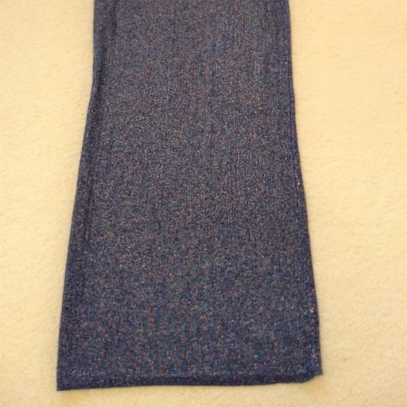 vintage 80s Benetton sleeveless metallic knit sweater dress NWOT - Picture 3 of 12